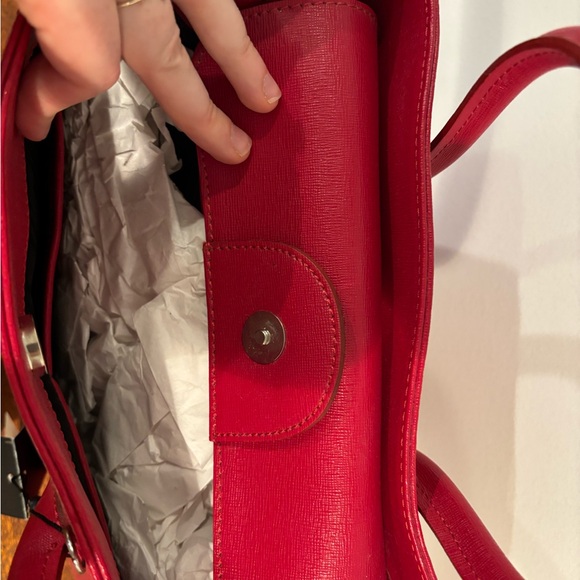 Brooks Brothers Red Leather Handbag NWT - Picture 3 of 8